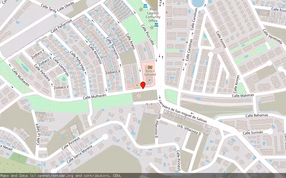 Mapa de Subasta Inmueble (Vivienda) en Orihuela Costa, Alicante/Alacant