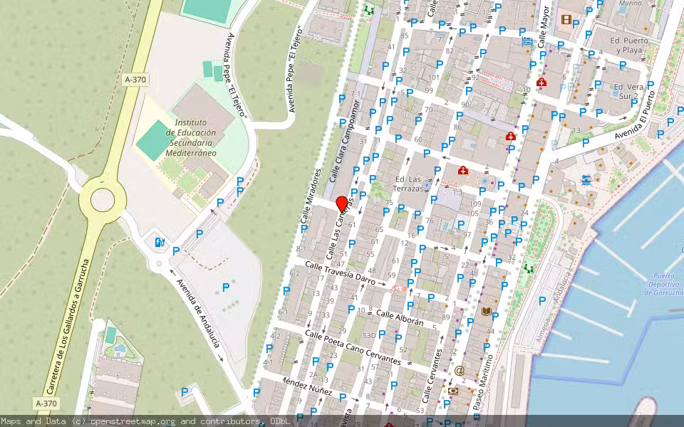 Mapa de Subasta Inmueble (Vivienda) en Garrucha, Almería