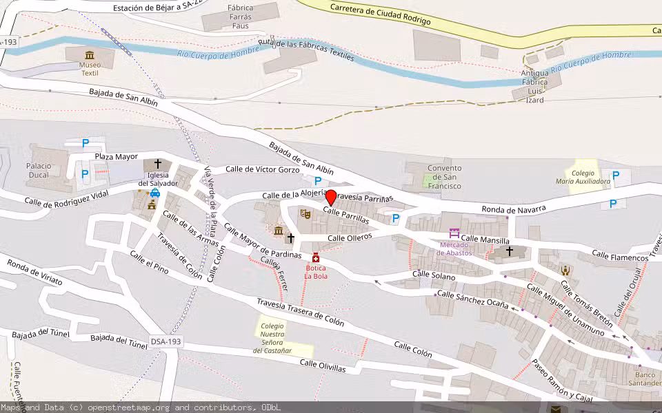 Mapa de Subasta Inmueble (Vivienda) en Béjar, Salamanca