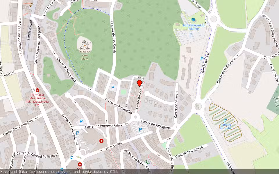 Mapa de Subasta Inmueble (Vivienda) en Palamós, Girona