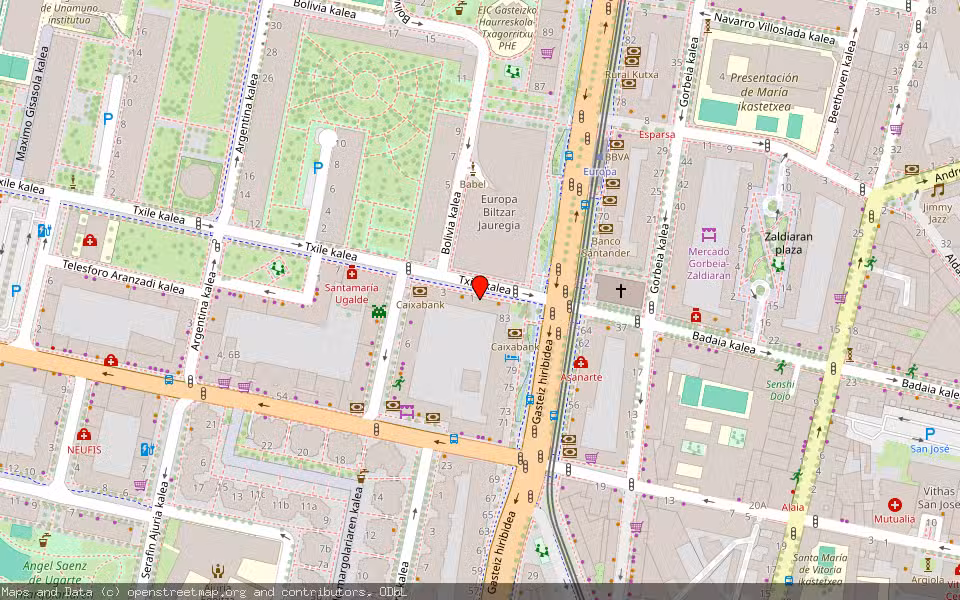 Mapa de Subasta Inmueble (Local comercial) en Vitoria, Araba/Álava