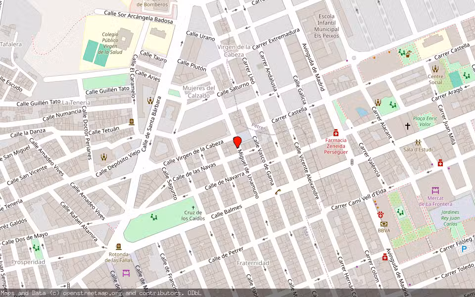 Mapa de Subasta Inmueble (Vivienda) en Elda, Alicante/Alacant