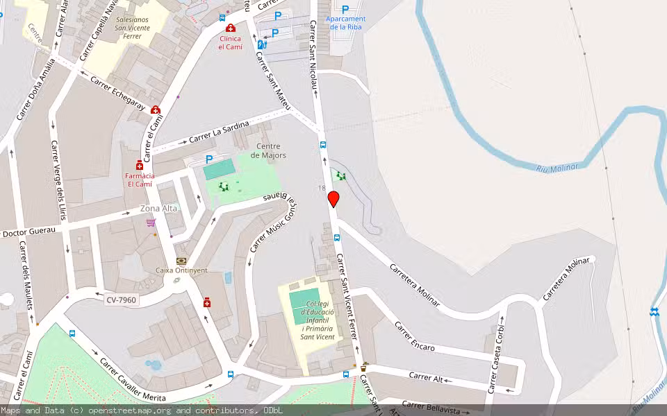 Mapa de Subasta Inmueble (Garaje) en Alcoi-alcoy, Alicante/Alacant