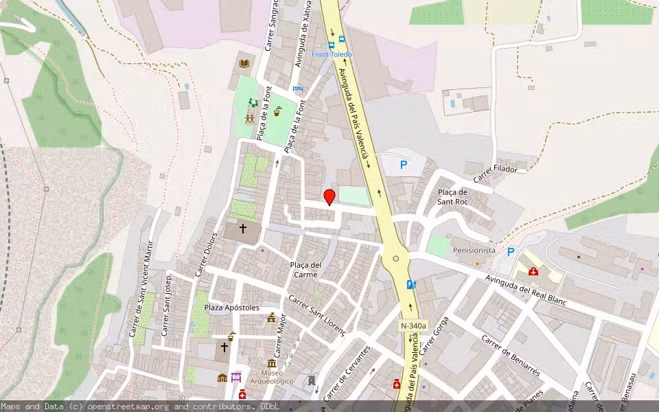 Mapa de Subasta Inmueble (Vivienda) en Cocentaina, Alicante/Alacant