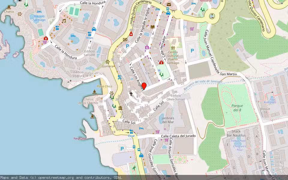 Mapa de Subasta Inmueble (Vivienda) en Santiago Del Teide, Santa Cruz de Tenerife