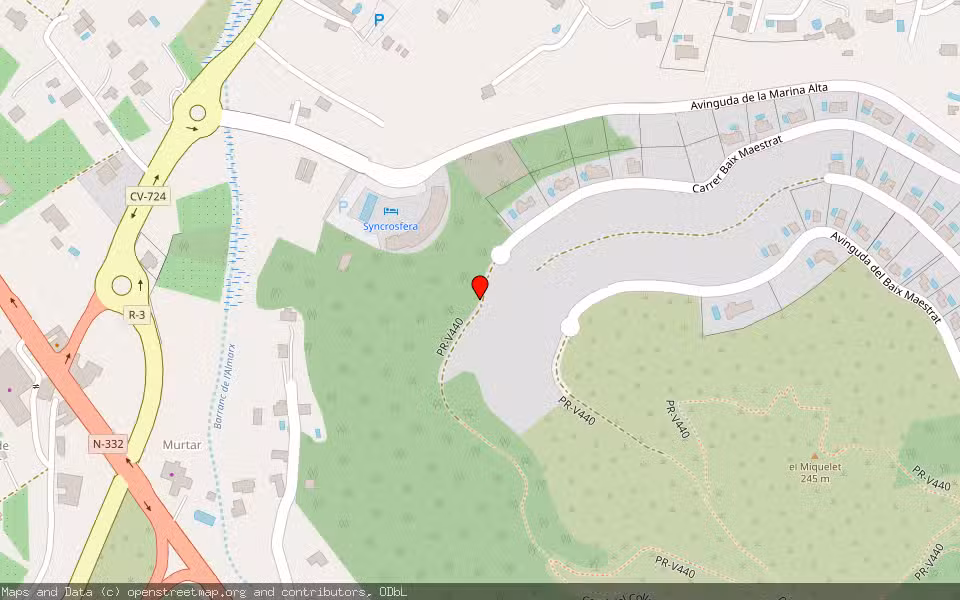 Mapa de Subasta Inmueble (Solar) en Pedreguer, Alicante/Alacant