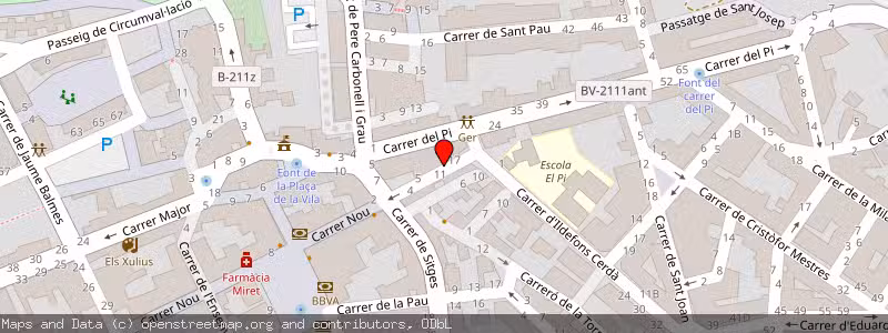 Mapa de Subasta de Inmueble (Vivienda) en Sant Pere De Ribes, Barcelona 