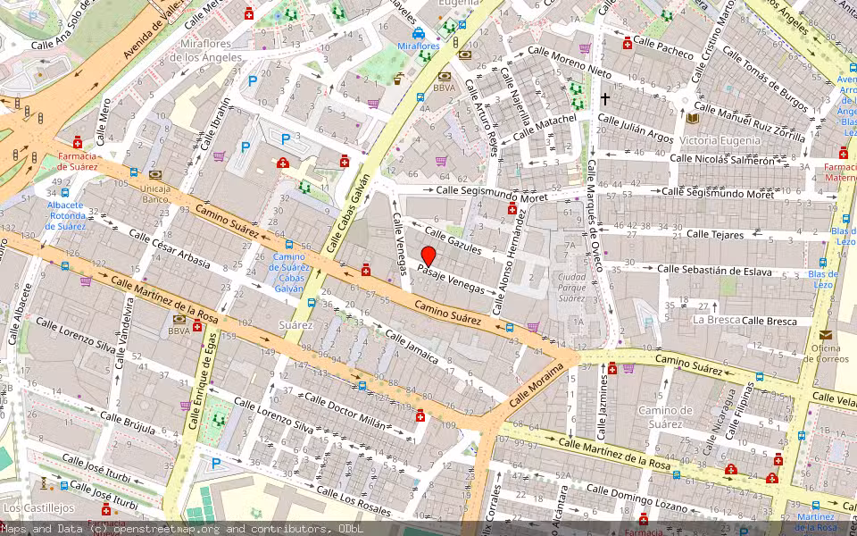 Mapa de Subasta Inmueble (Local comercial) en Malaga, Málaga