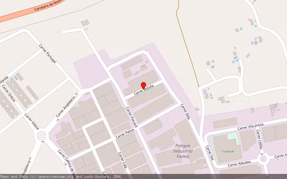 Mapa de Subasta Inmueble (Nave industrial) en Crevillente, Alicante/Alacant