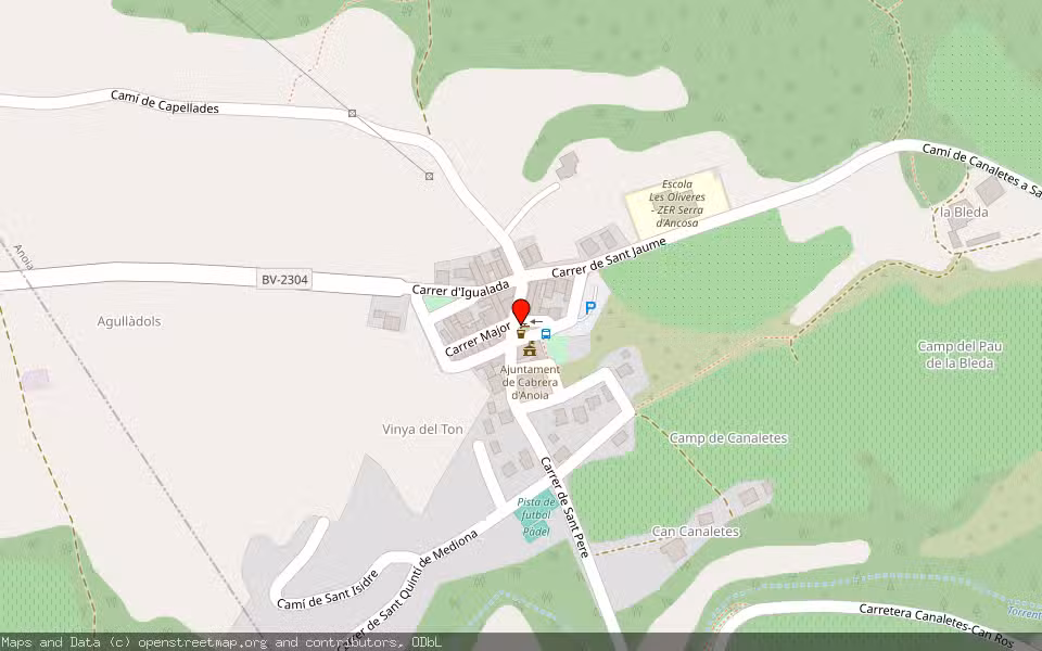 Mapa de Subasta Inmueble (Otros) en Cabrera D¿anoia, Barcelona