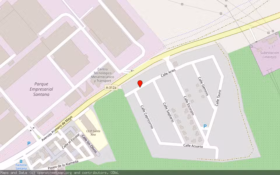 Mapa de Subasta Inmueble (Solar) en Linares, Jaén