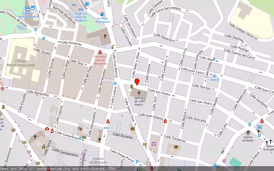 Mapa de Subasta Inmueble (Vivienda) en Antequera, Málaga