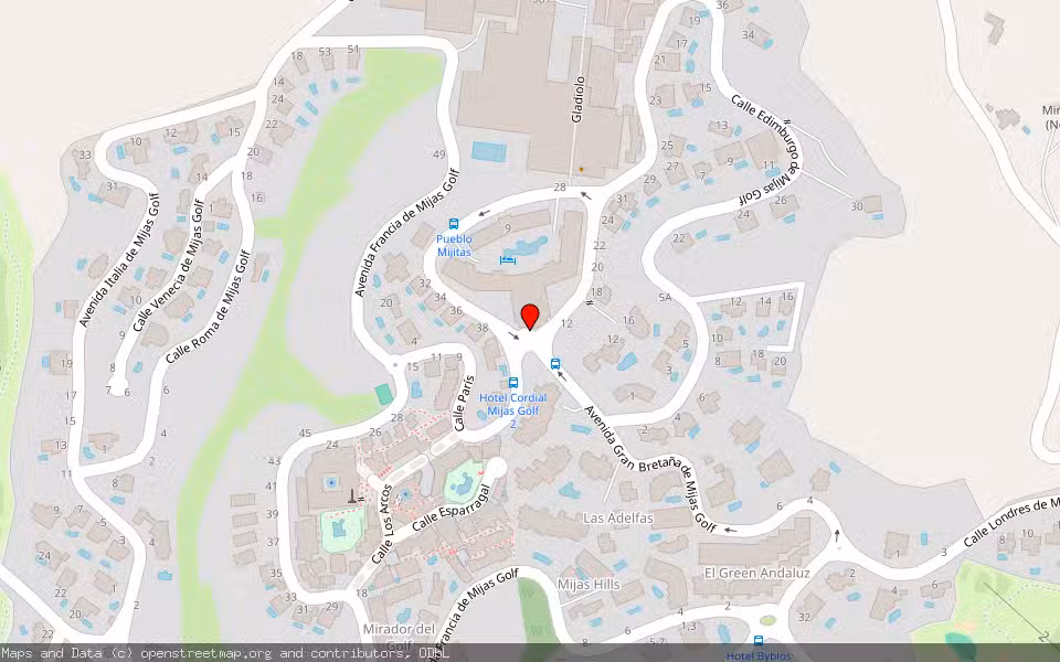 Mapa de Subasta Inmueble (Vivienda) en Mijas, Málaga