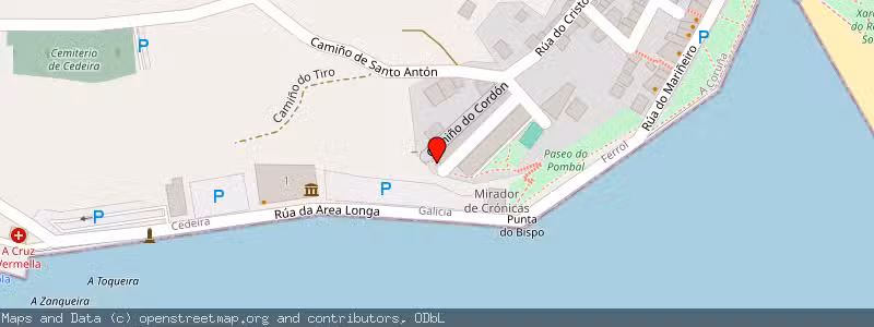Mapa de Subasta de Inmueble (Vivienda) en Cedeira, La Coruña (A Coruña) 