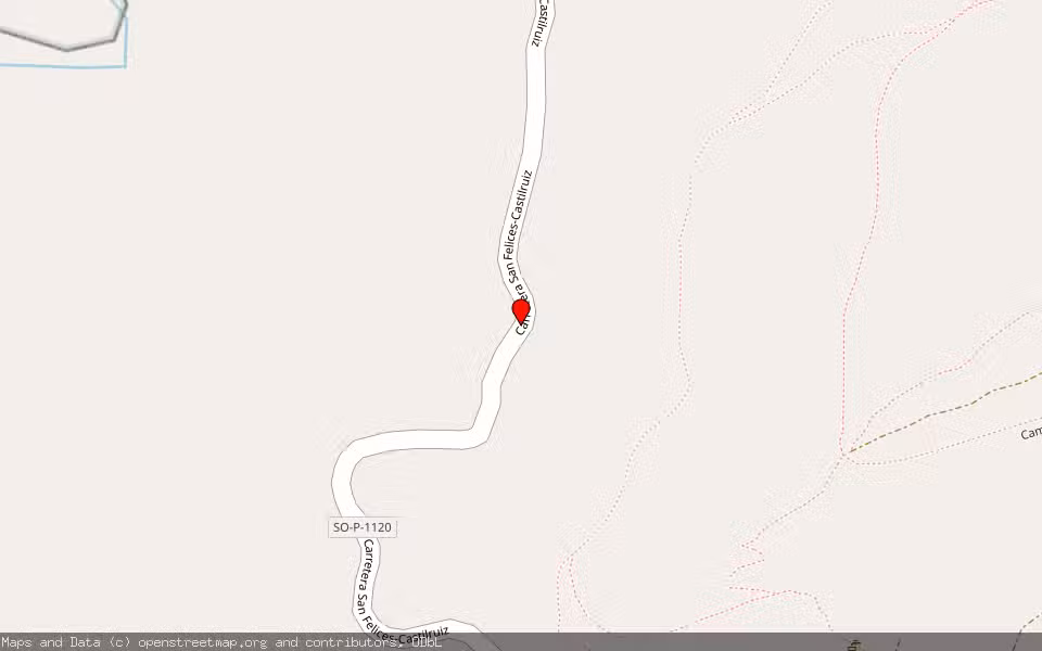 Mapa de Subasta Inmueble (Finca rústica) en San Felices, Soria