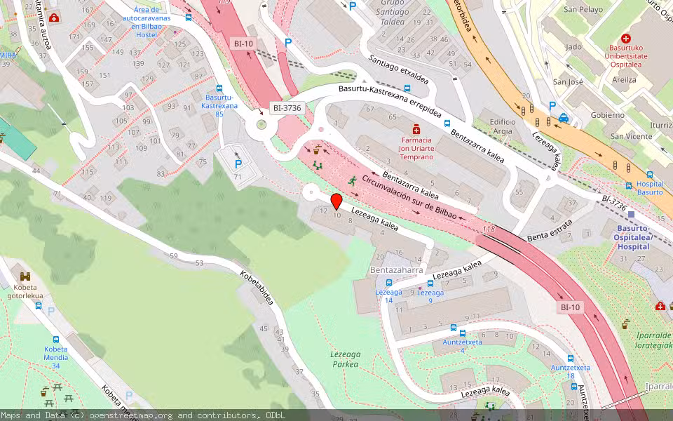 Mapa de Subasta Inmueble (Vivienda) en Bilbao, Bizkaia