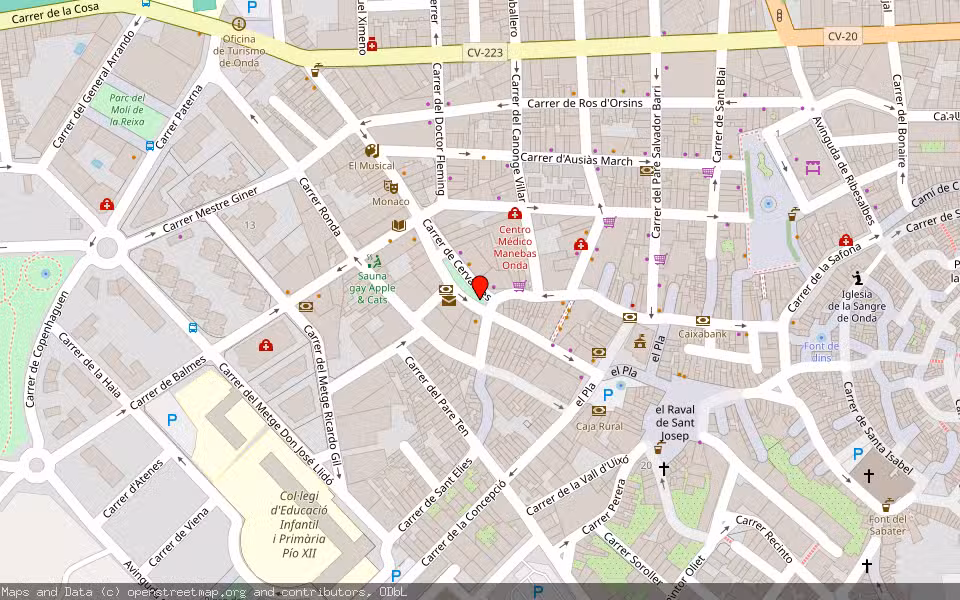 Mapa de Subasta Inmueble (Vivienda) en Onda, Castellón/Castelló