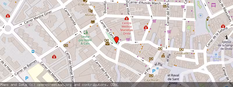Mapa de Subasta de Inmueble (Vivienda) en Onda, Castellón 