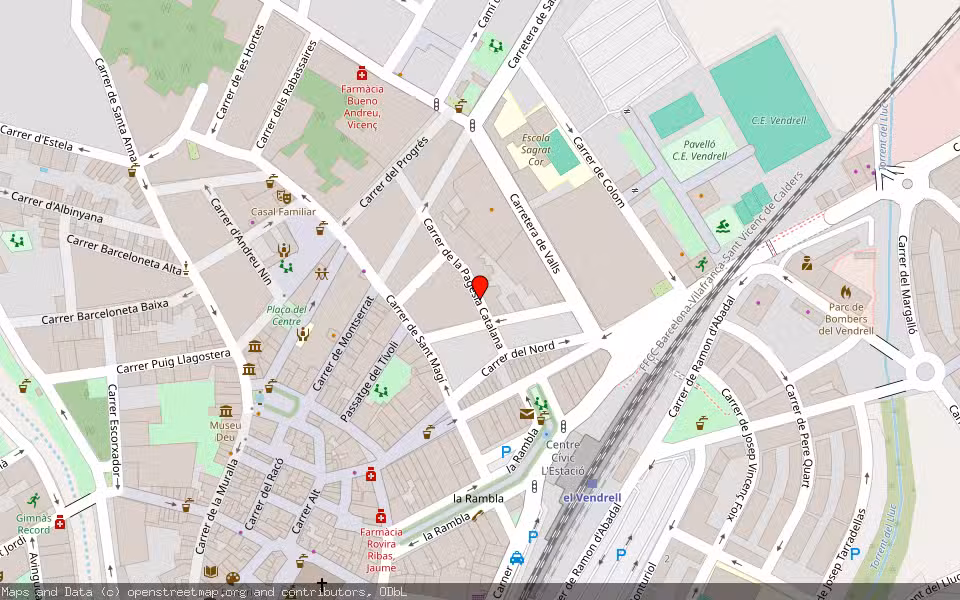 Mapa de Subasta Inmueble (Vivienda) en El Vendrell, Tarragona