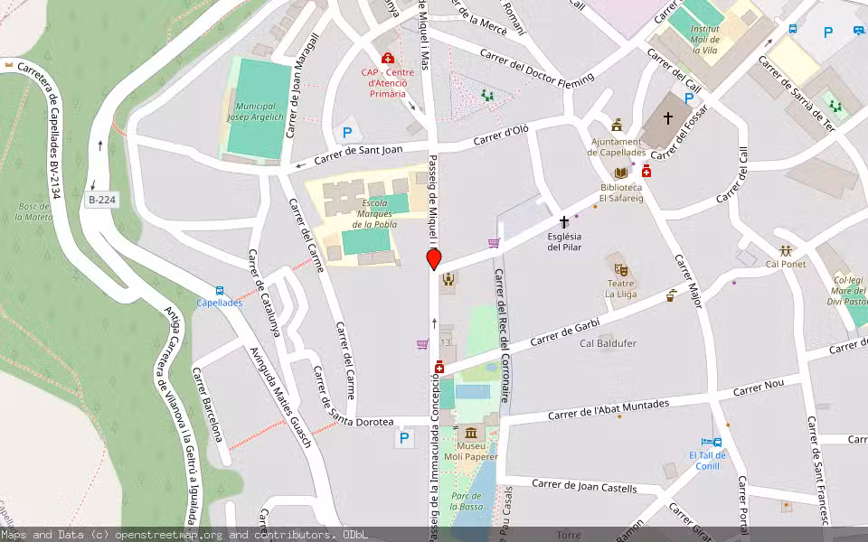 Mapa de Subasta Inmueble (Vivienda) en Capellades, Barcelona