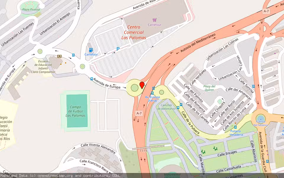 Mapa de Subasta Inmueble (Vivienda) en Algeciras, Cádiz