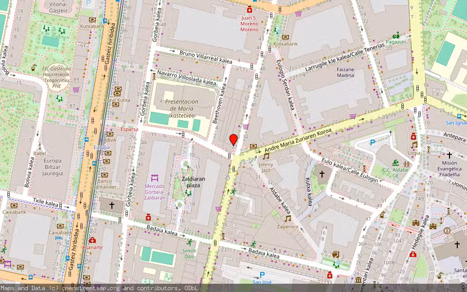 Mapa de Subasta Inmueble (Vivienda) en Vitoria, Araba/Álava