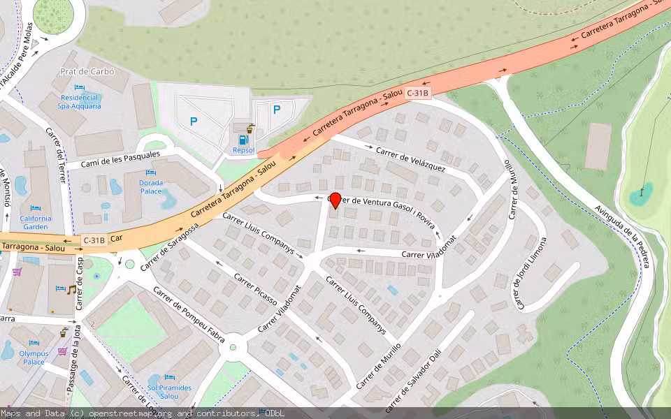 Mapa de Subasta Inmueble (Vivienda) en Salou, Tarragona