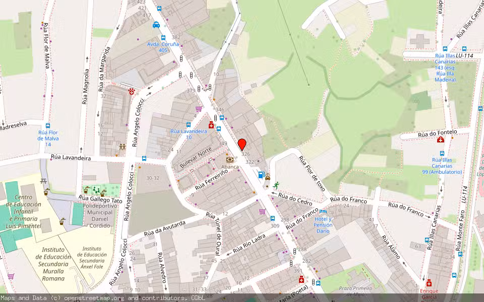 Mapa de Subasta Inmueble (Vivienda) en Lugo