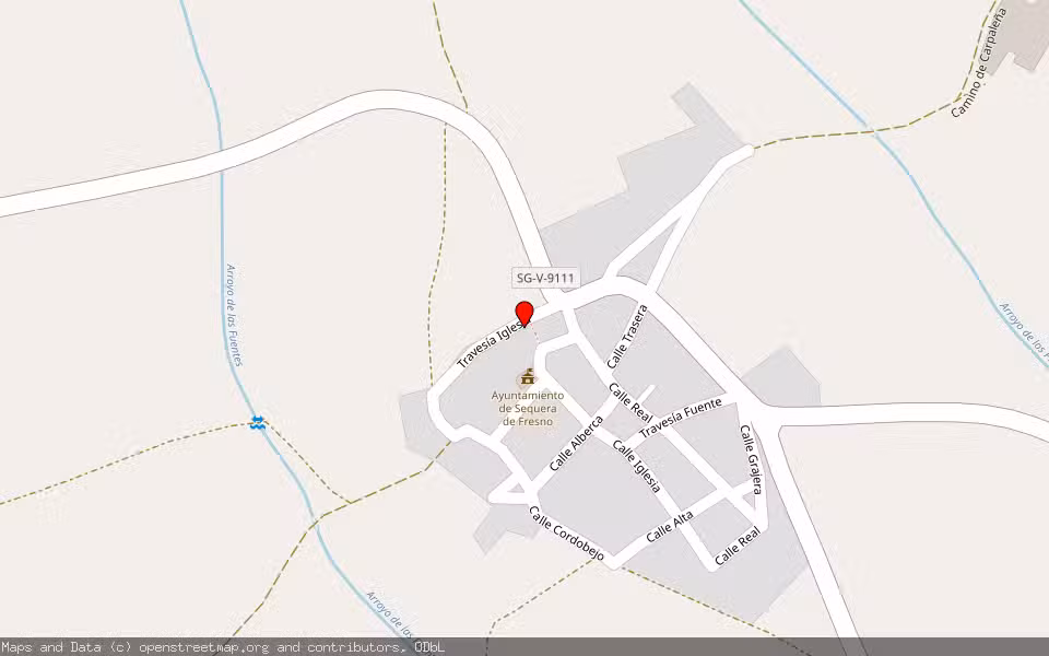 Mapa de Subasta Inmueble (Solar) en Sequera De Fresno, Segovia