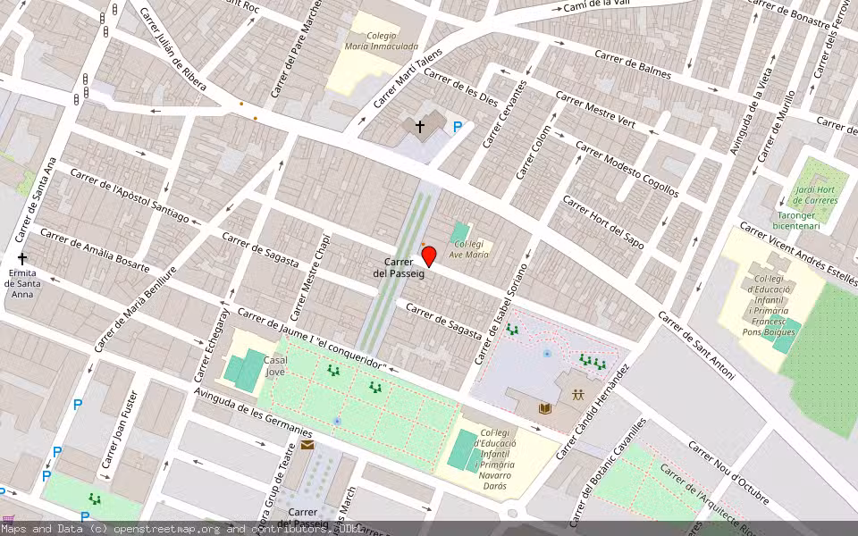 Mapa de Subasta Inmueble (Vivienda) en Carcaixent, Valencia/València