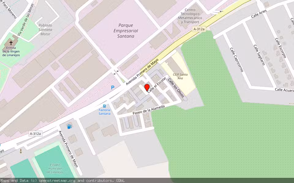 Mapa de Subasta Inmueble (Vivienda) en Linares, Jaén