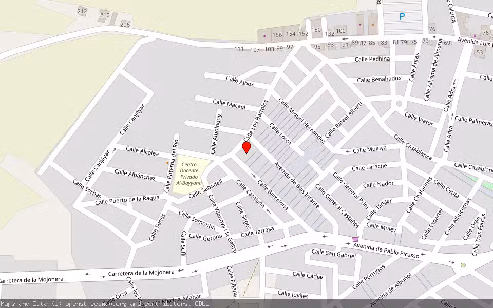 Mapa de Subasta Inmueble (Vivienda) en Roquetas De Mar, Almería