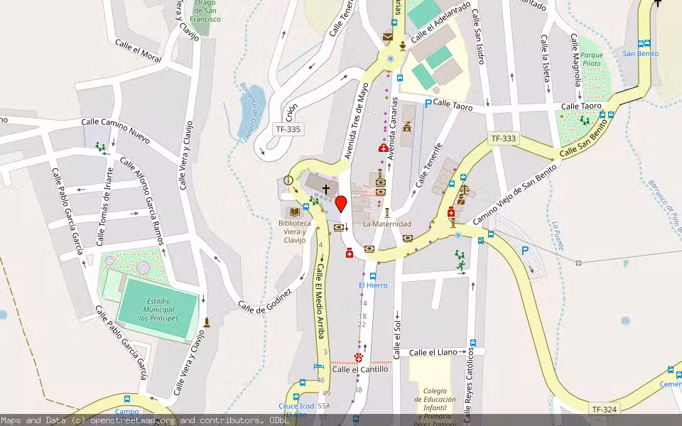 Mapa de Subasta Inmueble (Local comercial) en Los Realejos, Santa Cruz de Tenerife