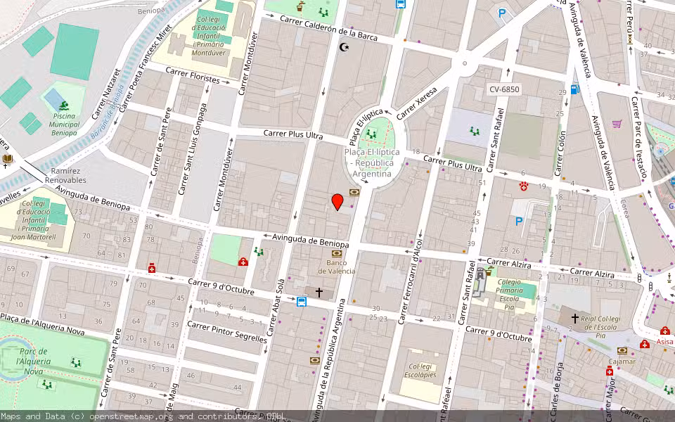 Mapa de Subasta Inmueble (Vivienda) en Gandia, Valencia/València