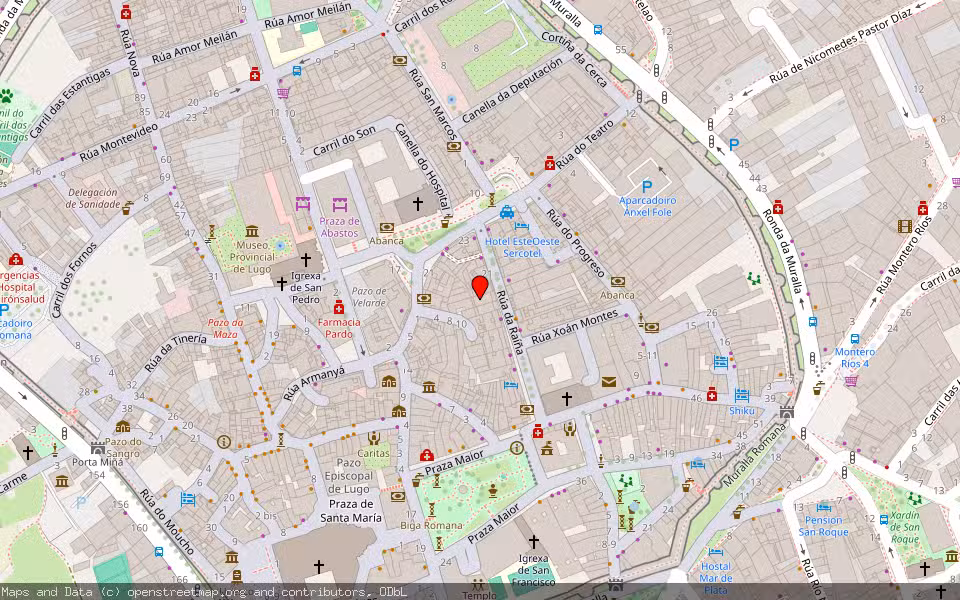 Mapa de Subasta Inmueble (Local comercial) en Lugo