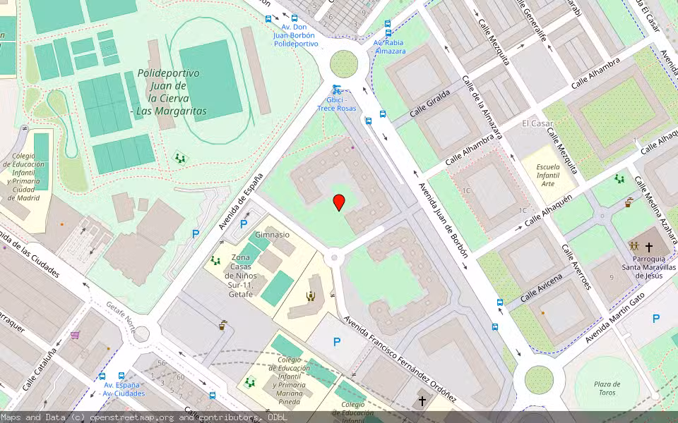 Mapa de Subasta Inmueble (Vivienda) en Madrid