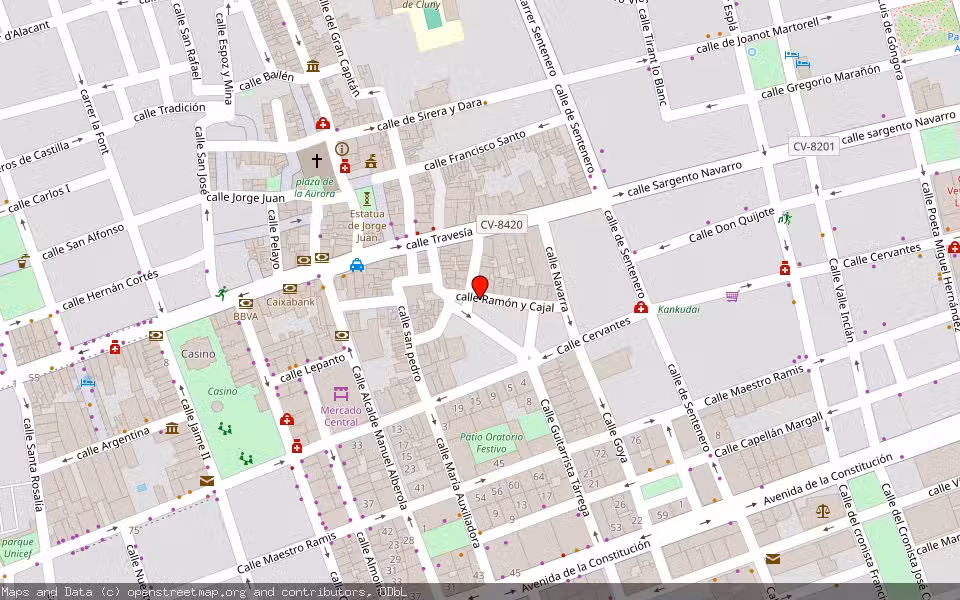 Mapa de Subasta Inmueble (Vivienda) en Novelda, Alicante/Alacant