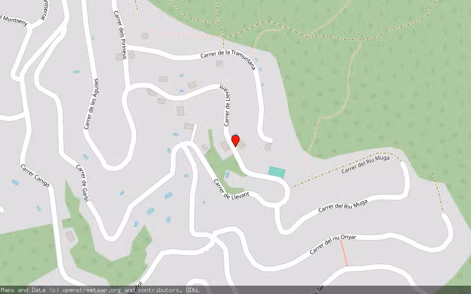 Mapa de Subasta Inmueble (Finca rústica) en Lloret De Mar, Girona
