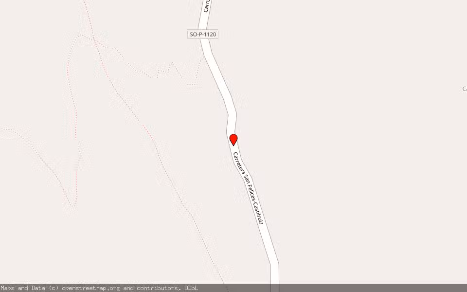 Mapa de Subasta Inmueble (Finca rústica) en San Felices, Soria