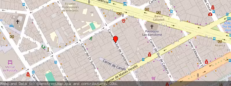 Mapa de Subasta de Inmueble (Garaje) en Valencia, Valencia 