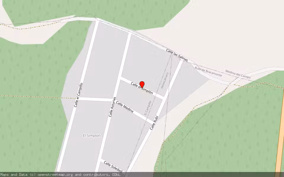 Mapa de Subasta Inmueble (Vivienda) en El Campillo, Valladolid