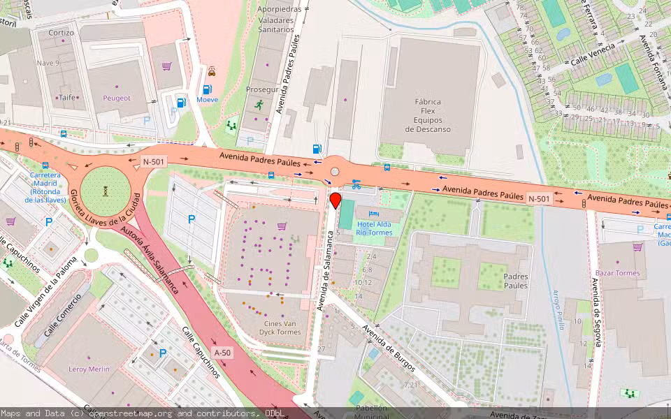 Mapa de Subasta Inmueble (Otros) en Santa Marta De Tormes, Salamanca