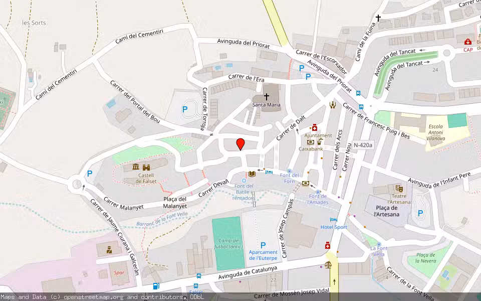 Mapa de Subasta Inmueble (Finca rústica) en Falset, Tarragona