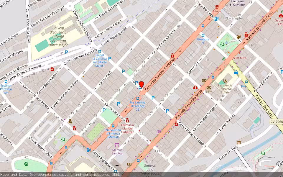 Mapa de Subasta Inmueble (Vivienda) en Alcoy, Alicante/Alacant