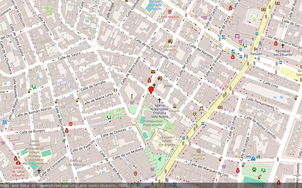 Mapa de Subasta Inmueble (Vivienda) en Madrid