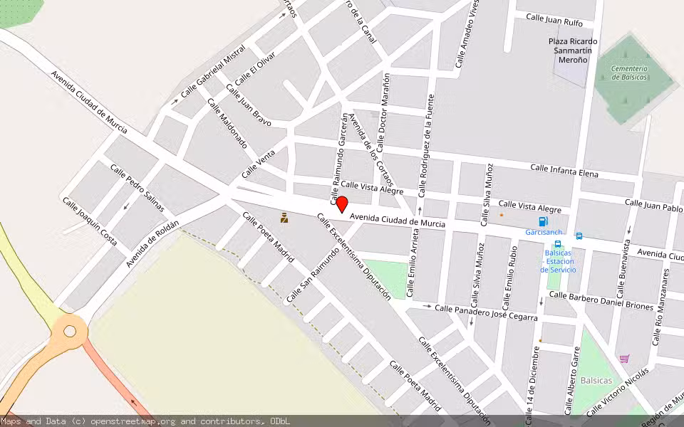 Mapa de Subasta Inmueble (Garaje) en Torre Pacheco, Murcia