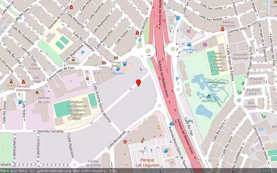 Mapa de Subasta Inmueble (Vivienda) en Mijas, Málaga