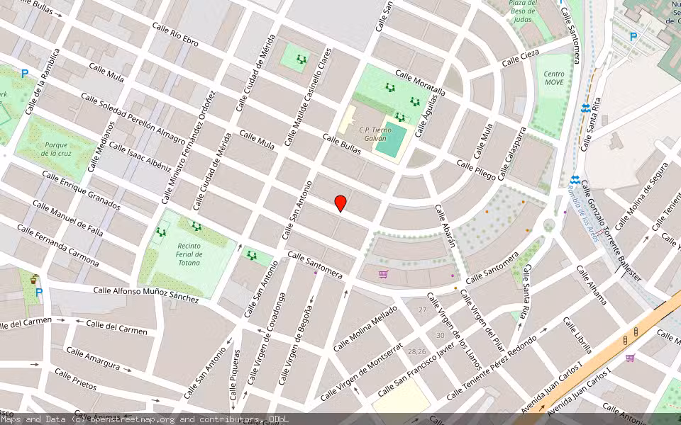 Mapa de Subasta Inmueble (Finca rústica) en Totana, Murcia