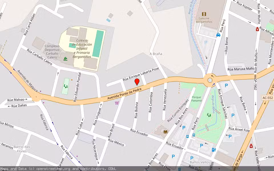 Mapa de Subasta Inmueble (Trastero) en Carballo, A Coruña