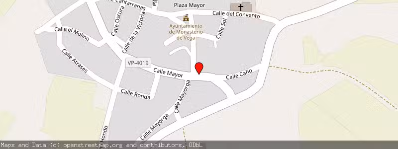 Mapa de Subasta de Inmueble (Solar) en Monasterio De Vega, Valladolid 